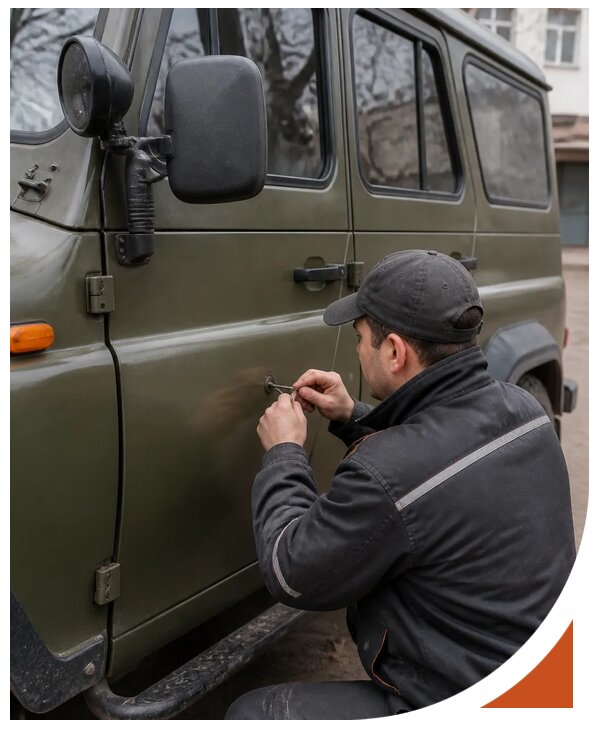Профессиональное вскрытие автомобиля УАЗ без повреждений в Сасове